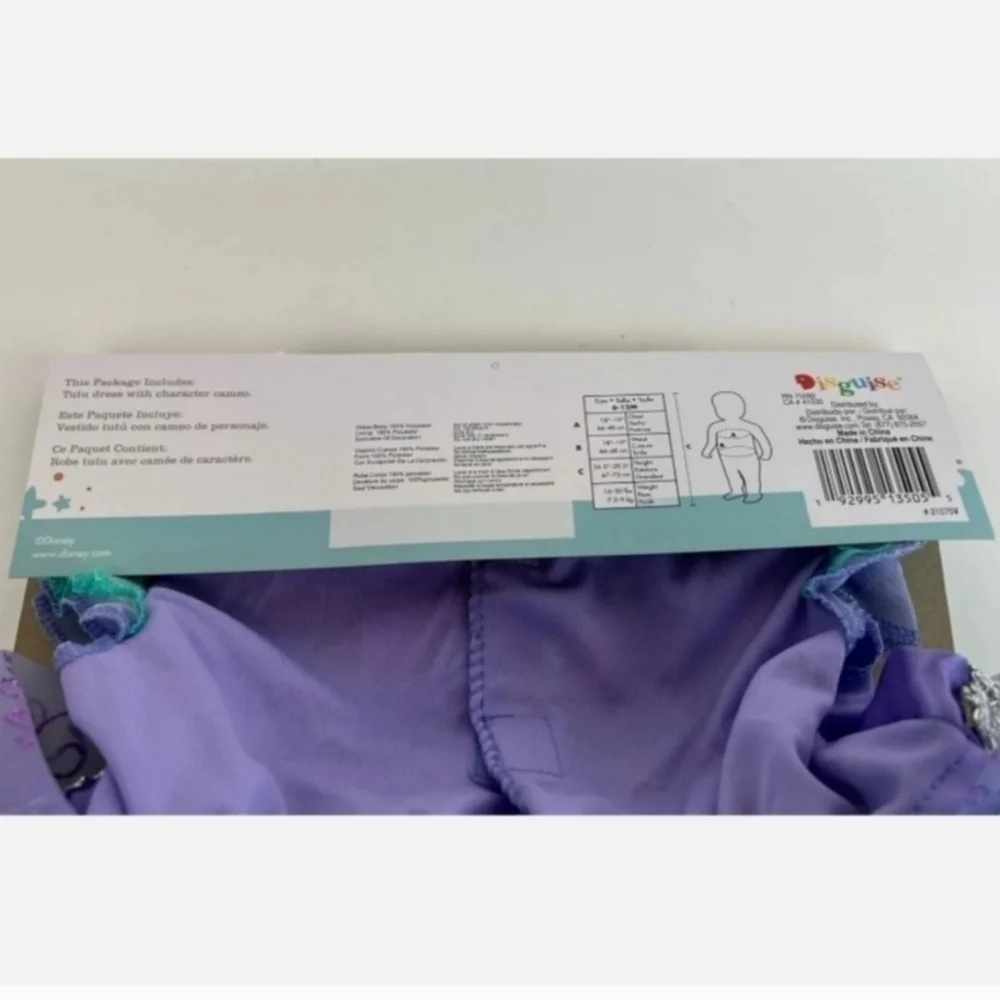 NWT Disney Baby Ariel The Little Mermaid Halloween Costume Cosplay 6-12M New